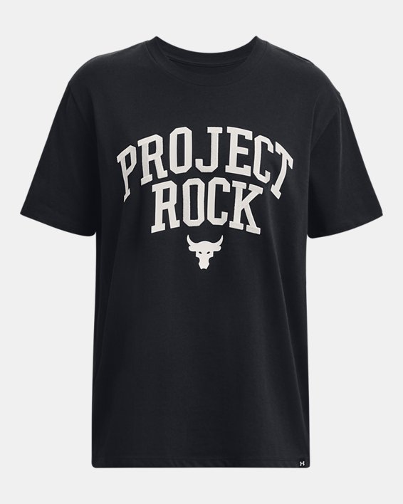 Camiseta Project Rock Heavyweight Campus para mujer, Black, pdpMainDesktop image number 4